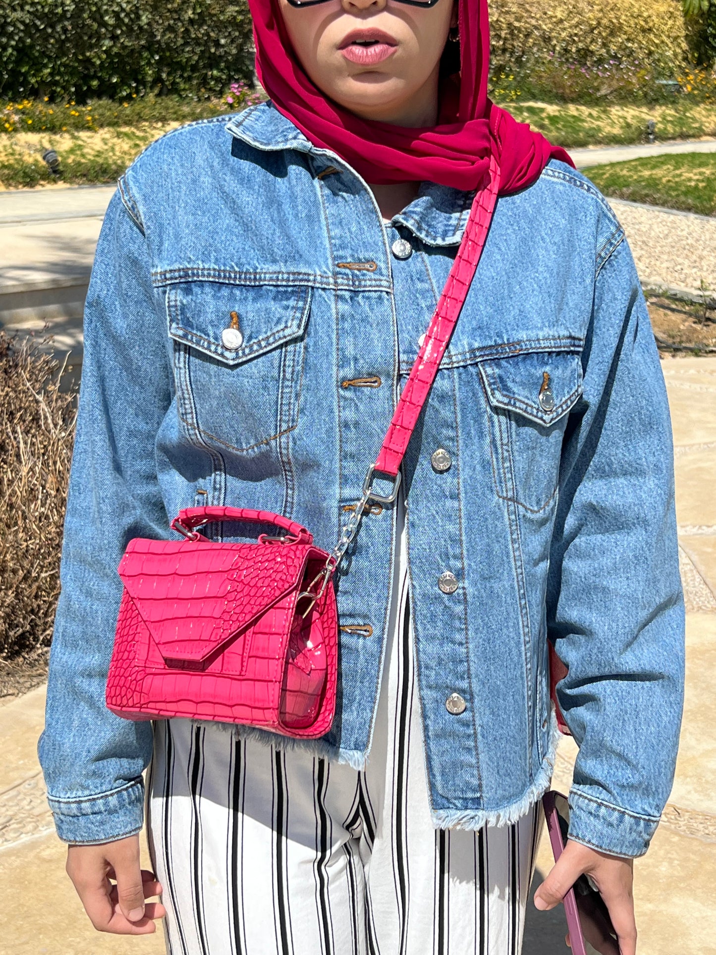 Pink Leather Mini Bag