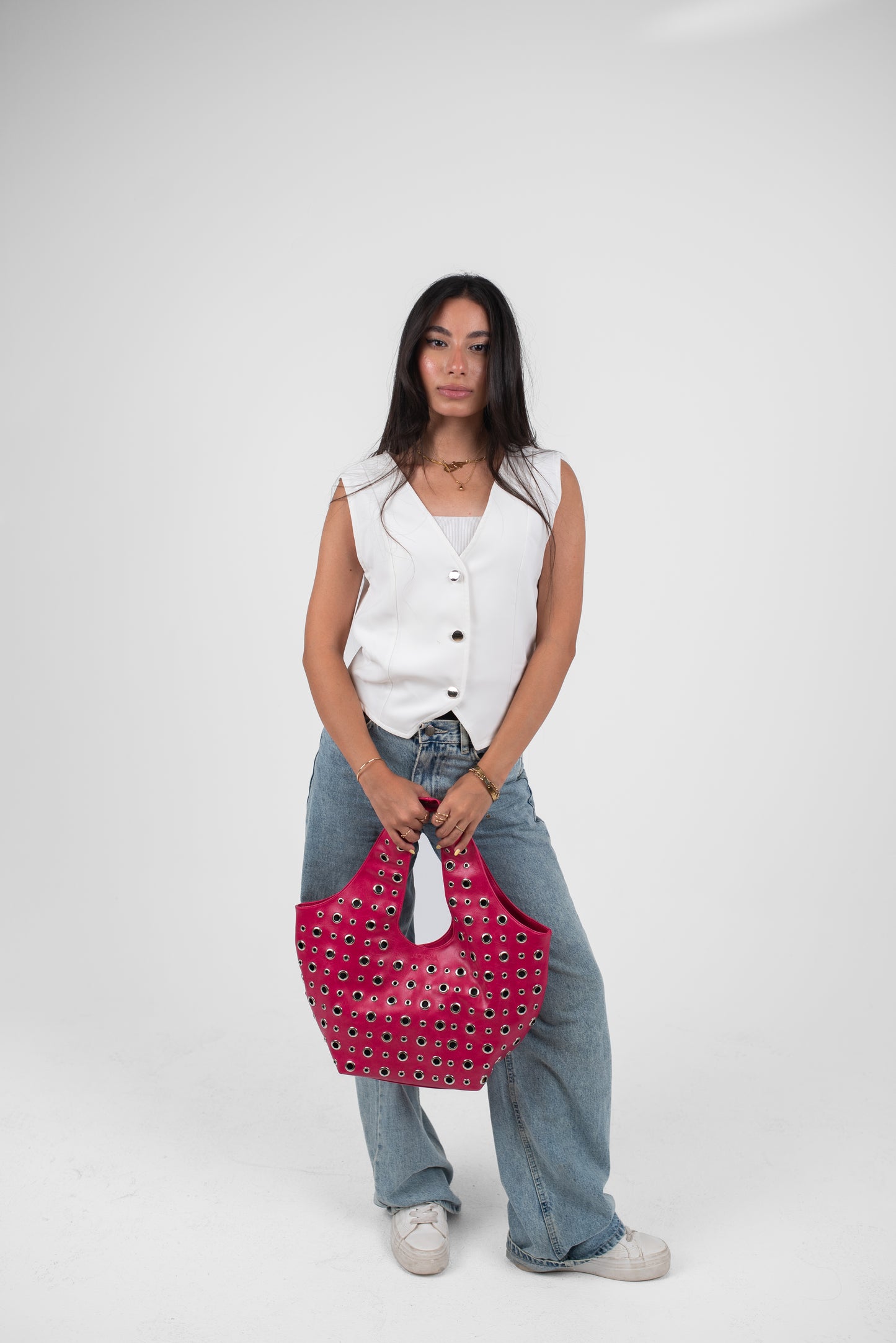 Pink Leather Alura Bag