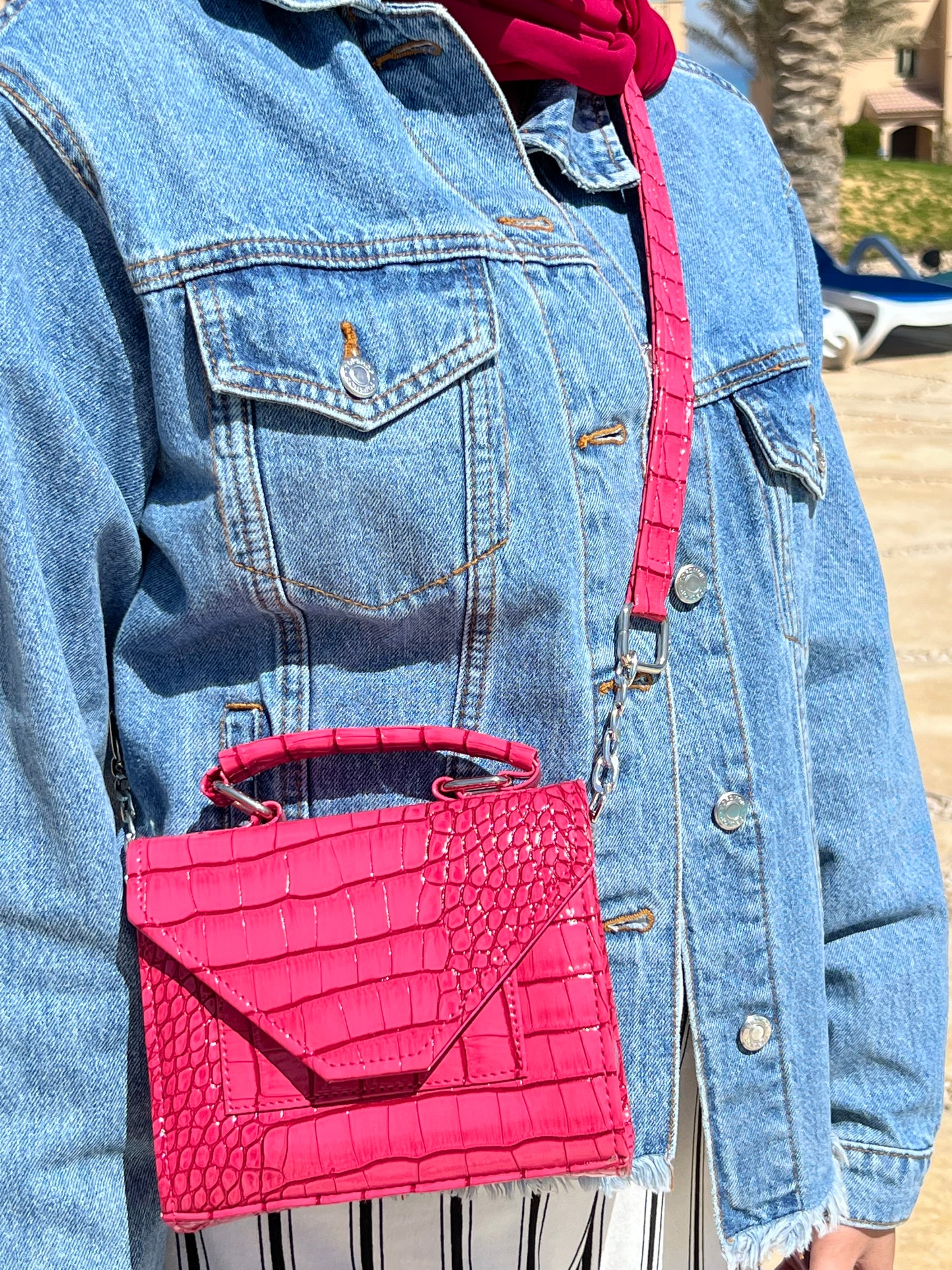 Pink Leather Mini Bag