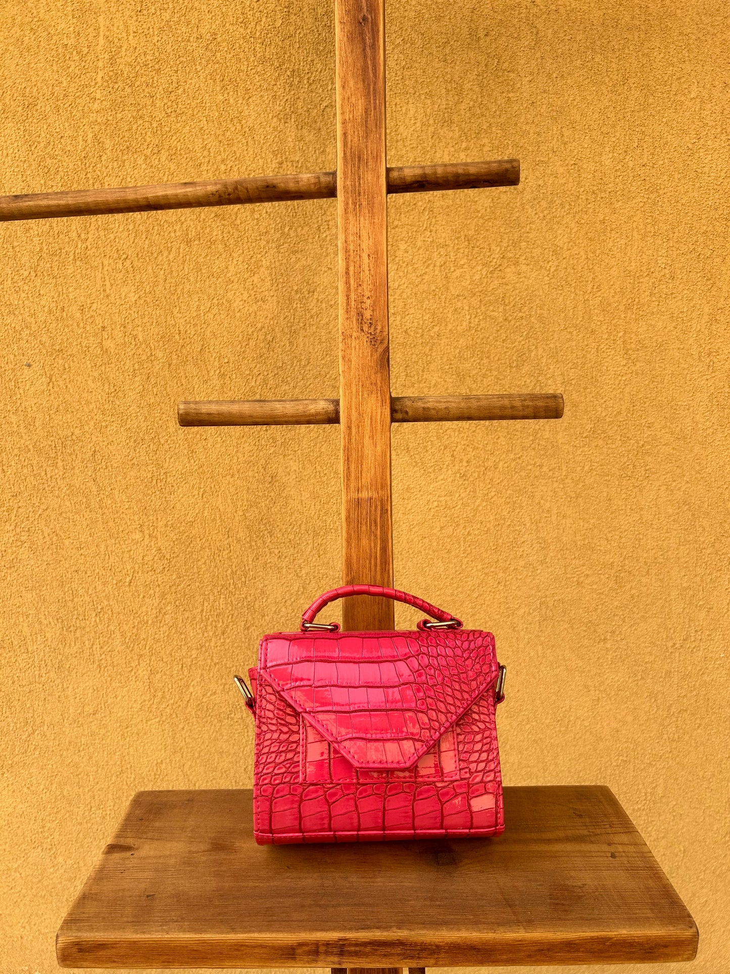 Pink Leather Mini Bag