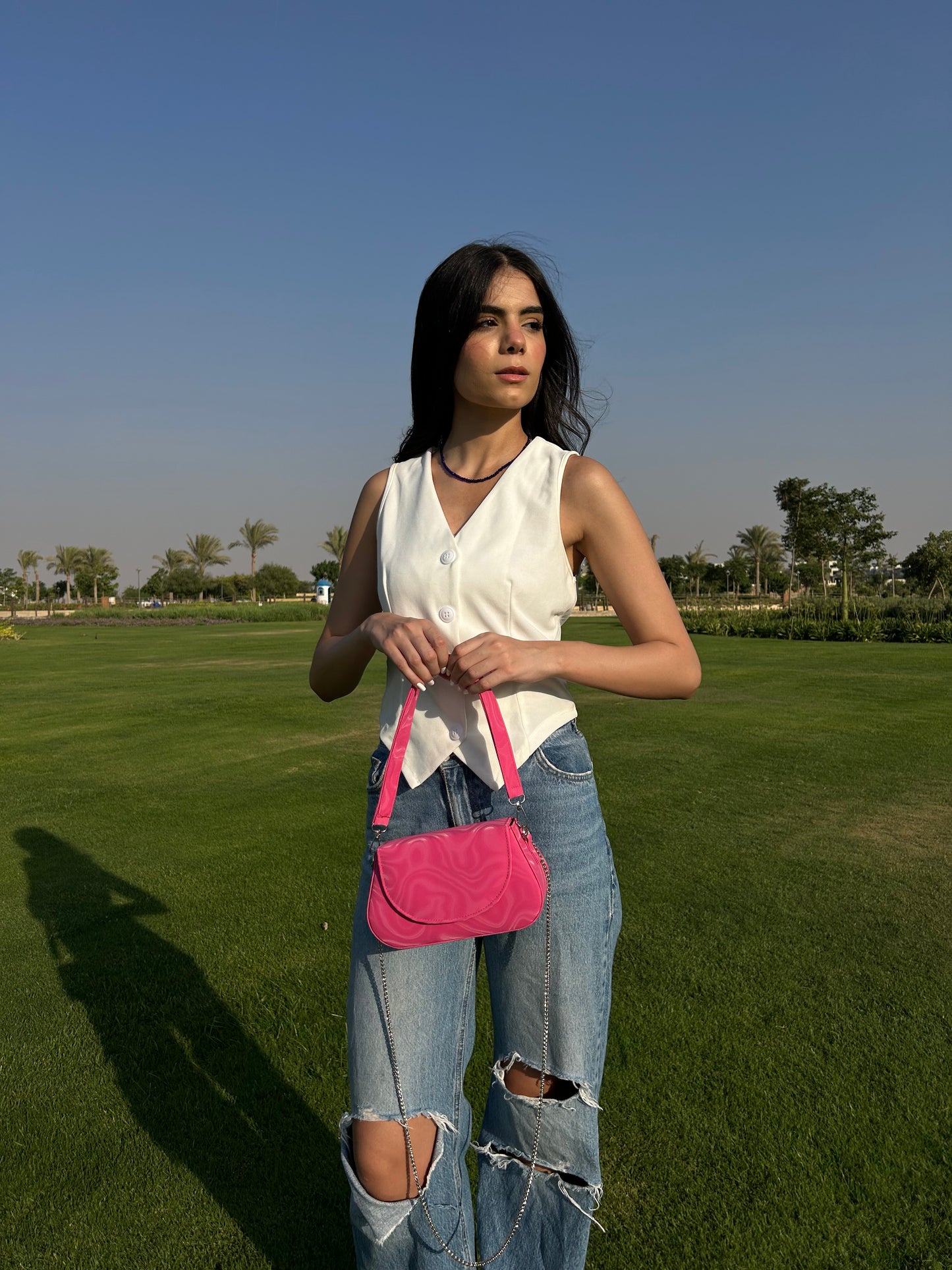Pink Wave Bag