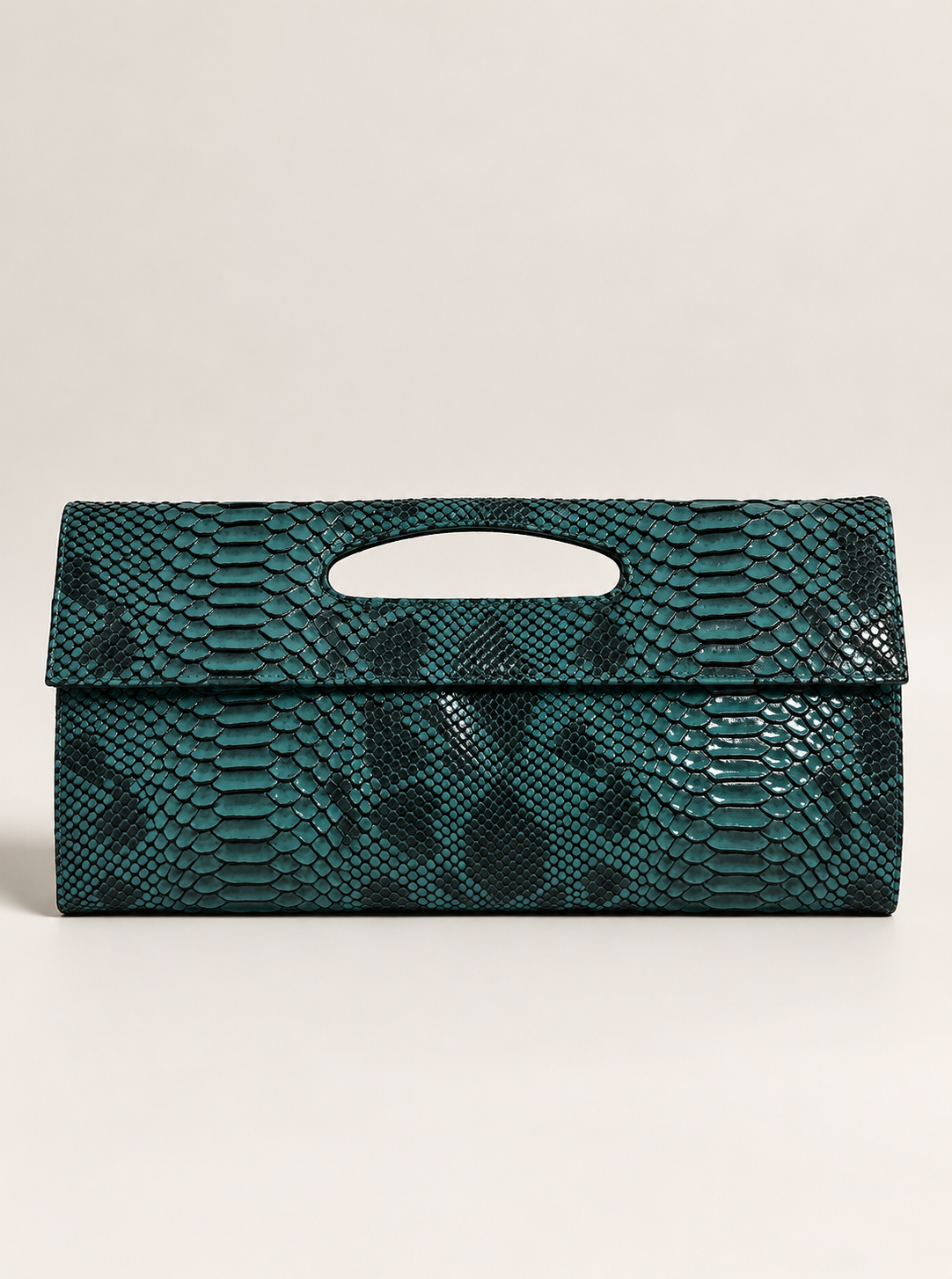 Snake Print Clutch