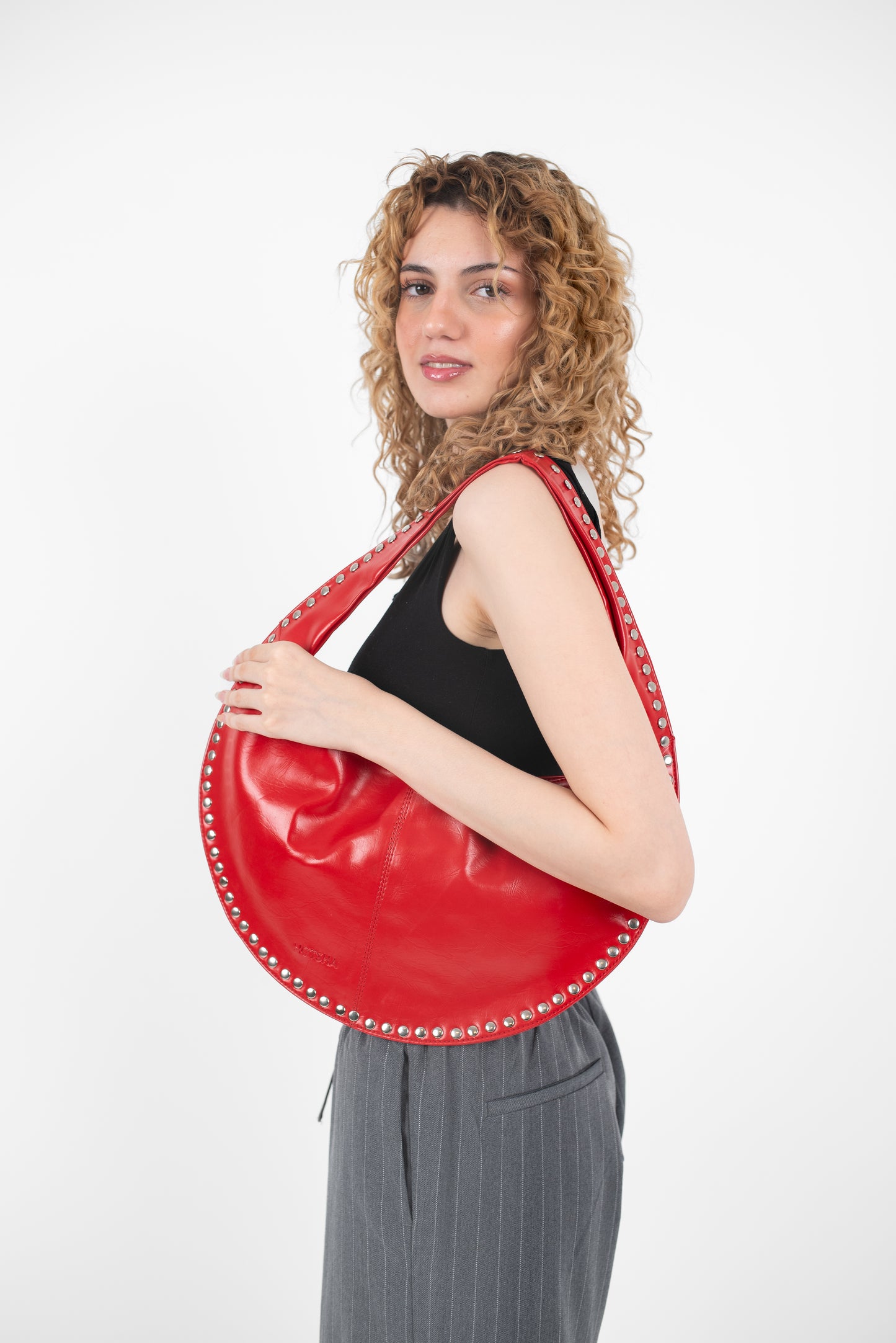 Red Leather Luna Bag