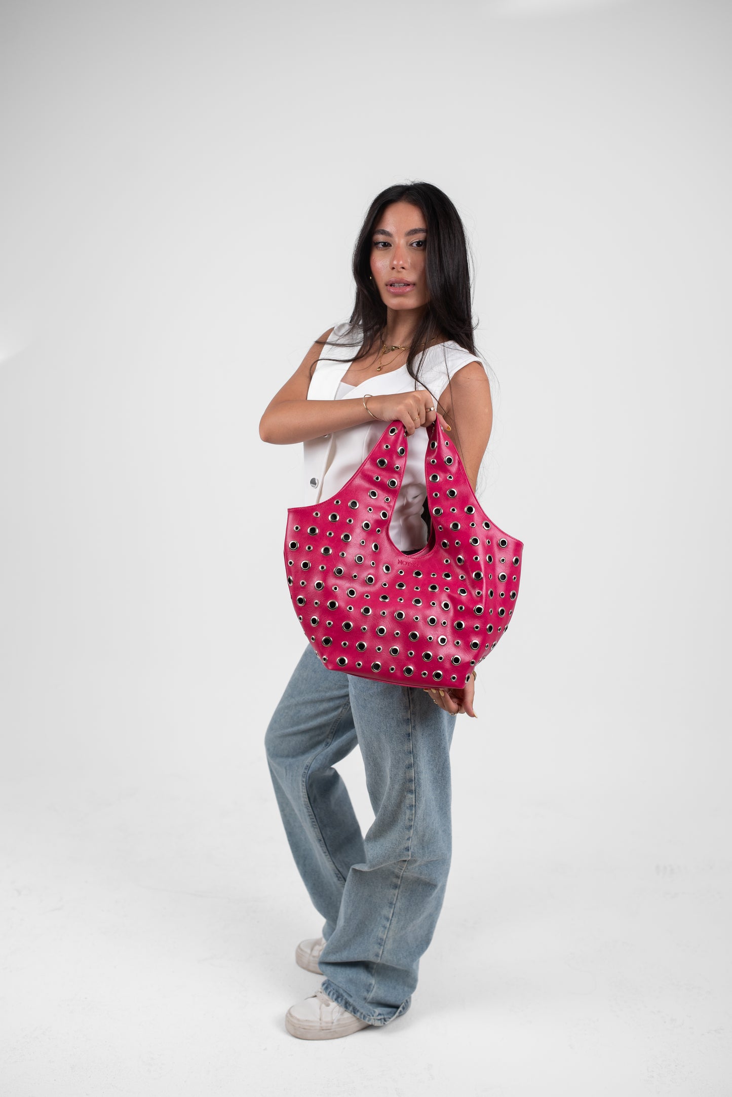 Pink Leather Alura Bag