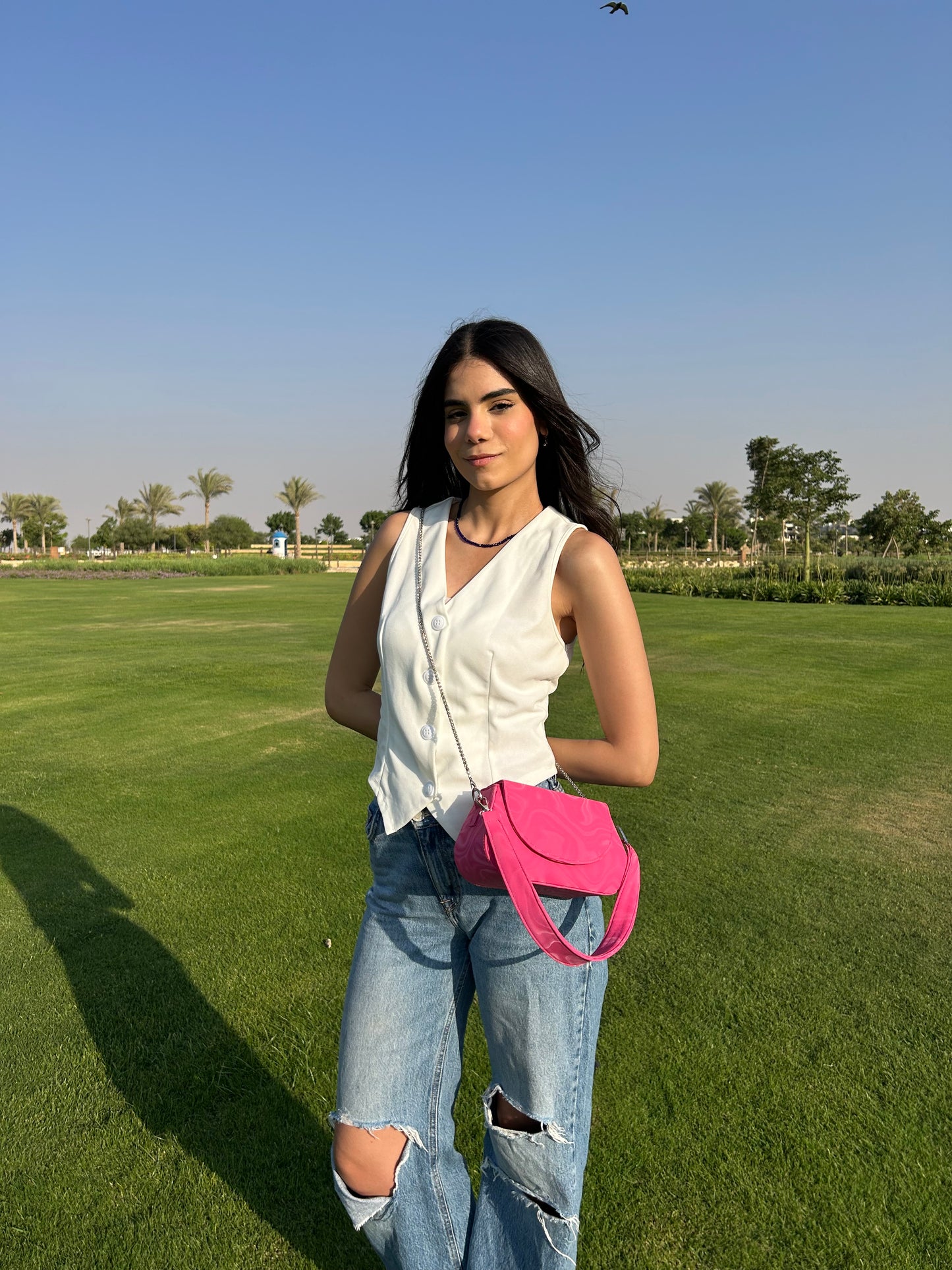 Pink Wave Bag