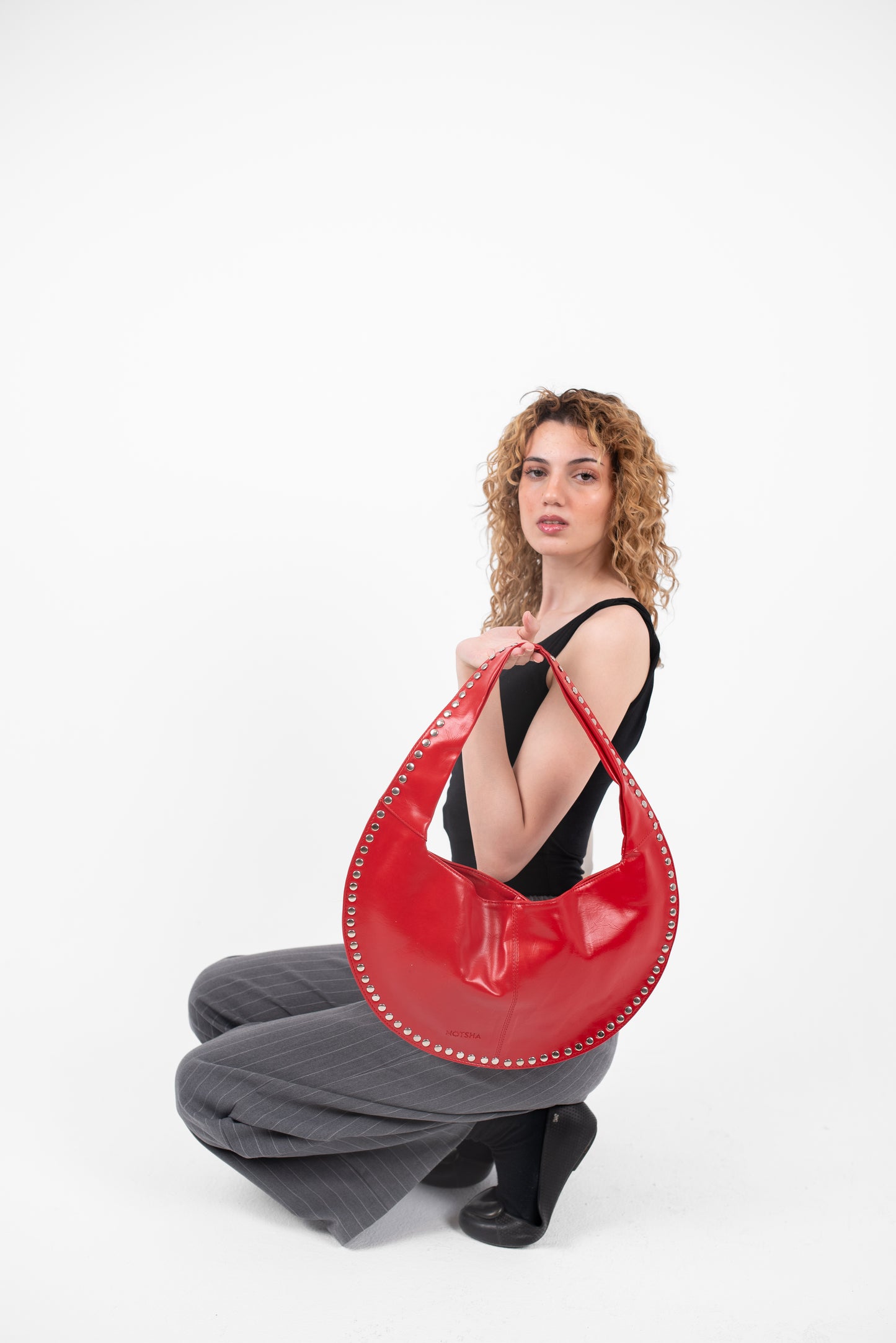 Red Leather Luna Bag