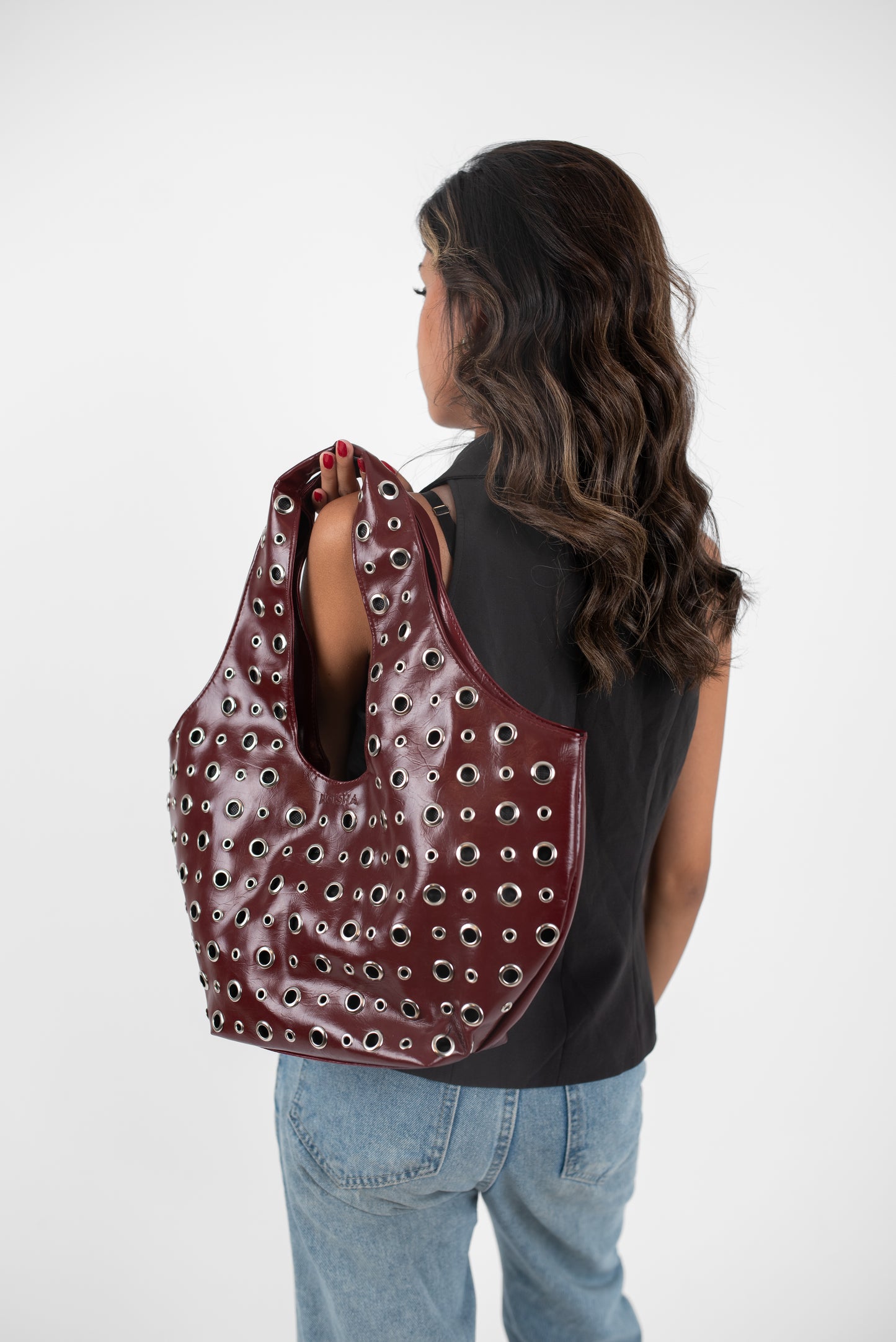Burgundy Leather Alura Bag
