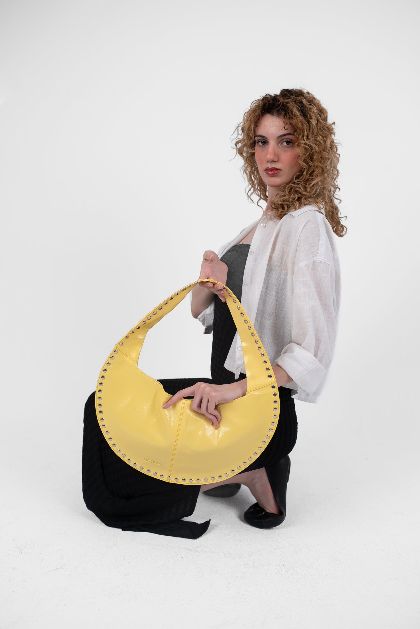 Butter Yellow Leather Luna Bag