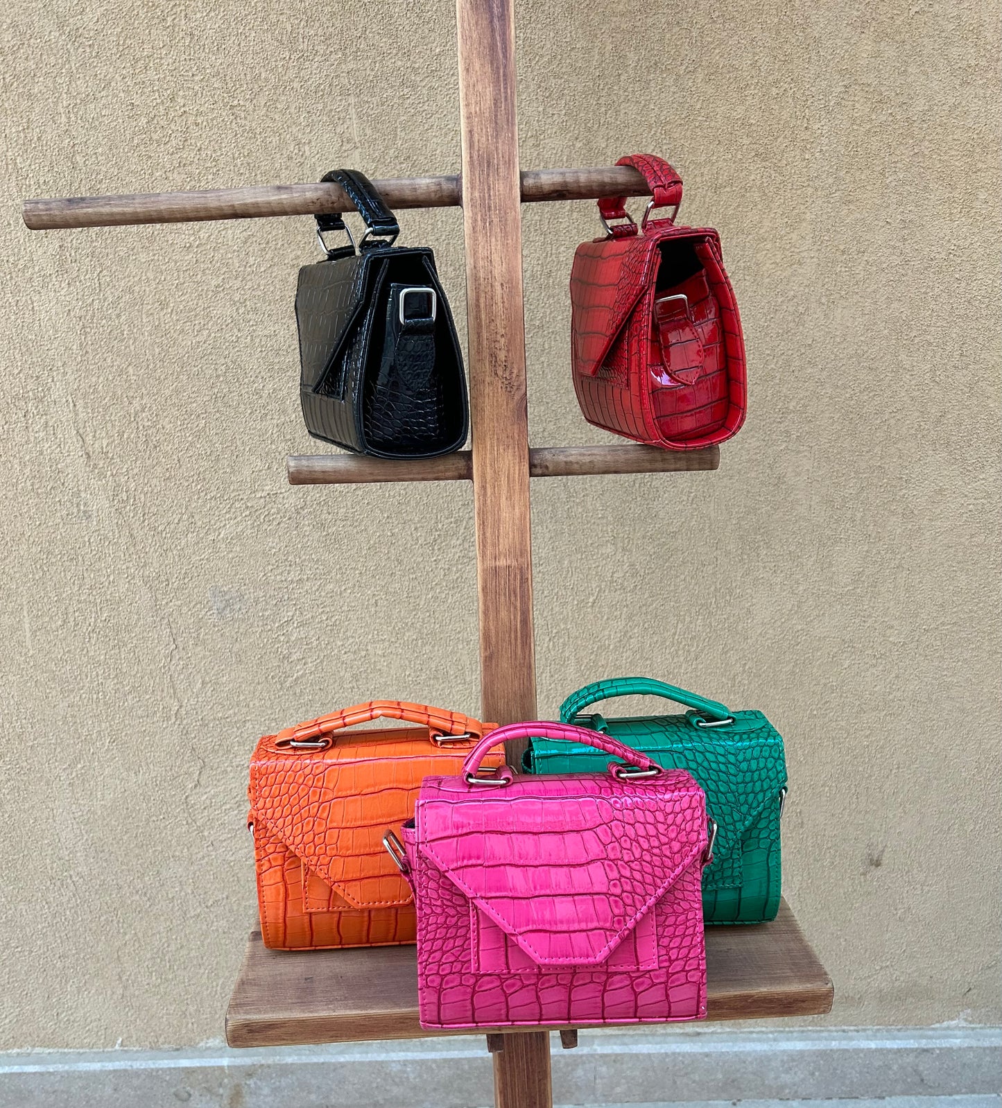 Pink Leather Mini Bag
