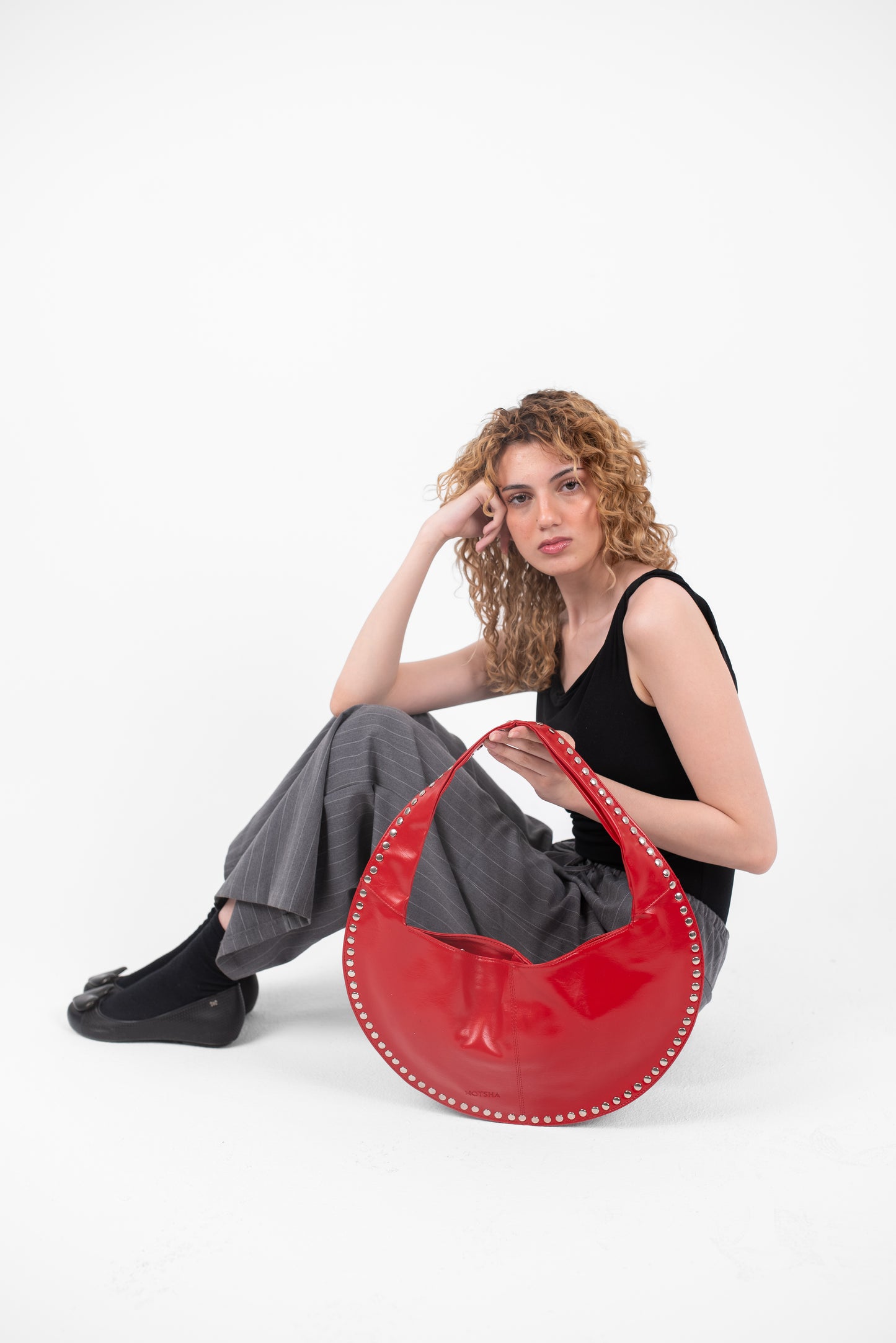 Red Leather Luna Bag