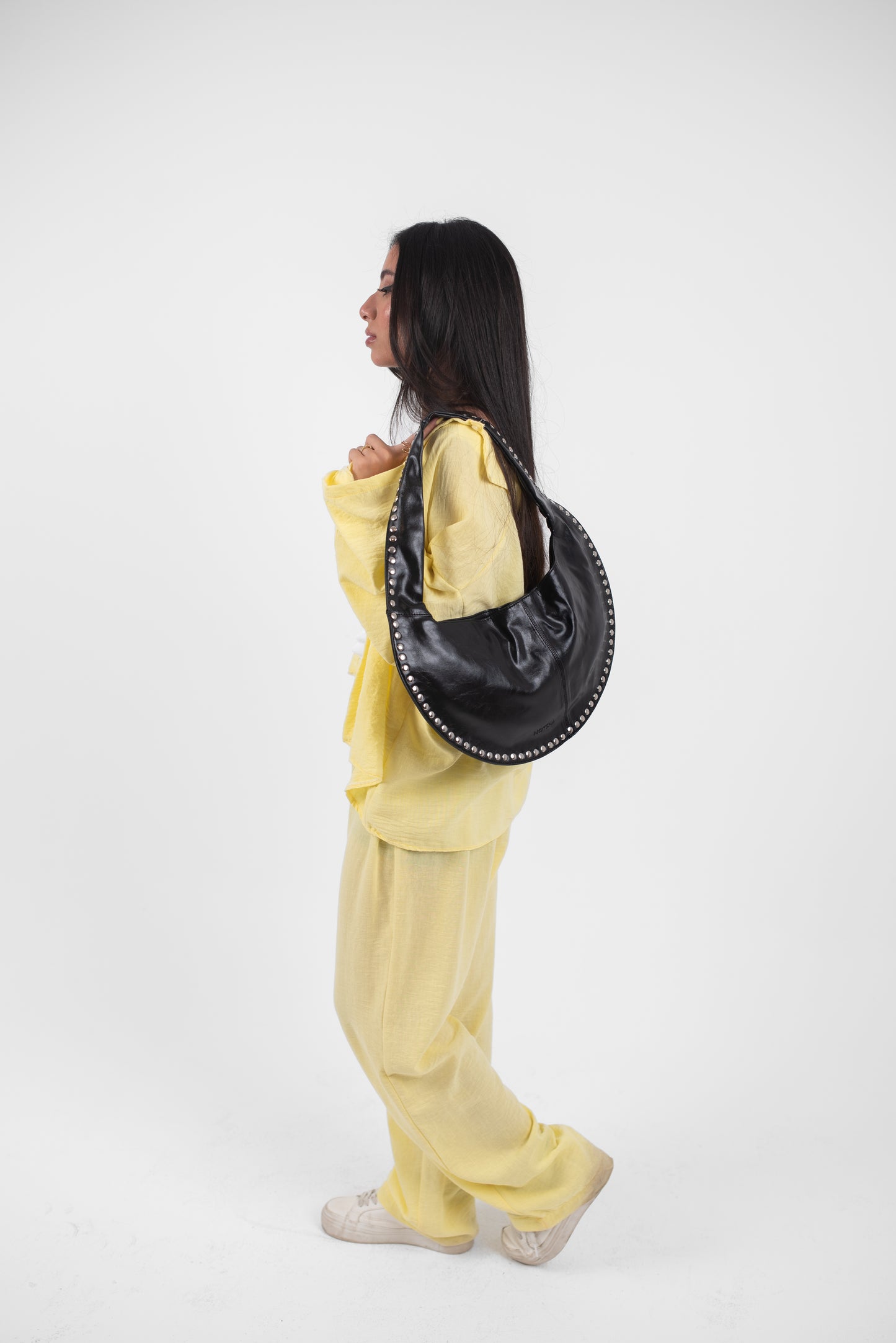 Black Leather Luna Bag