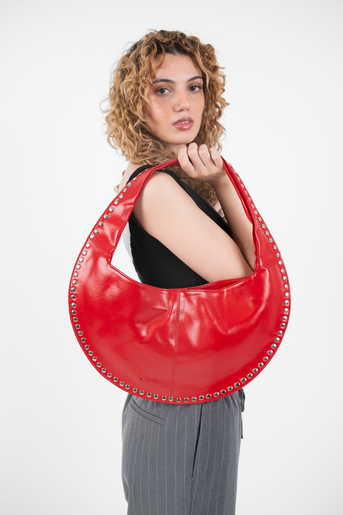Red Leather Luna Bag