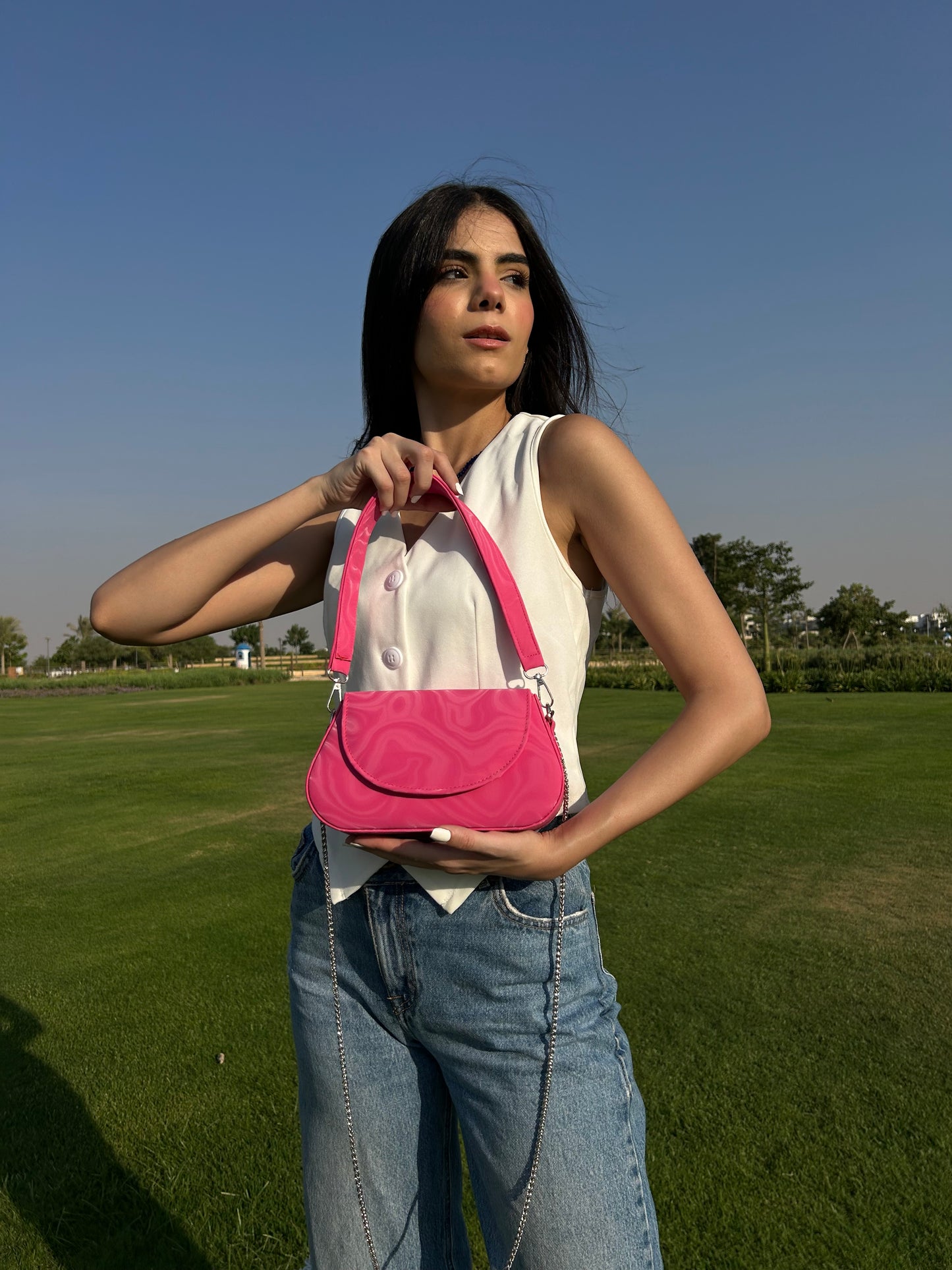 Pink Wave Bag