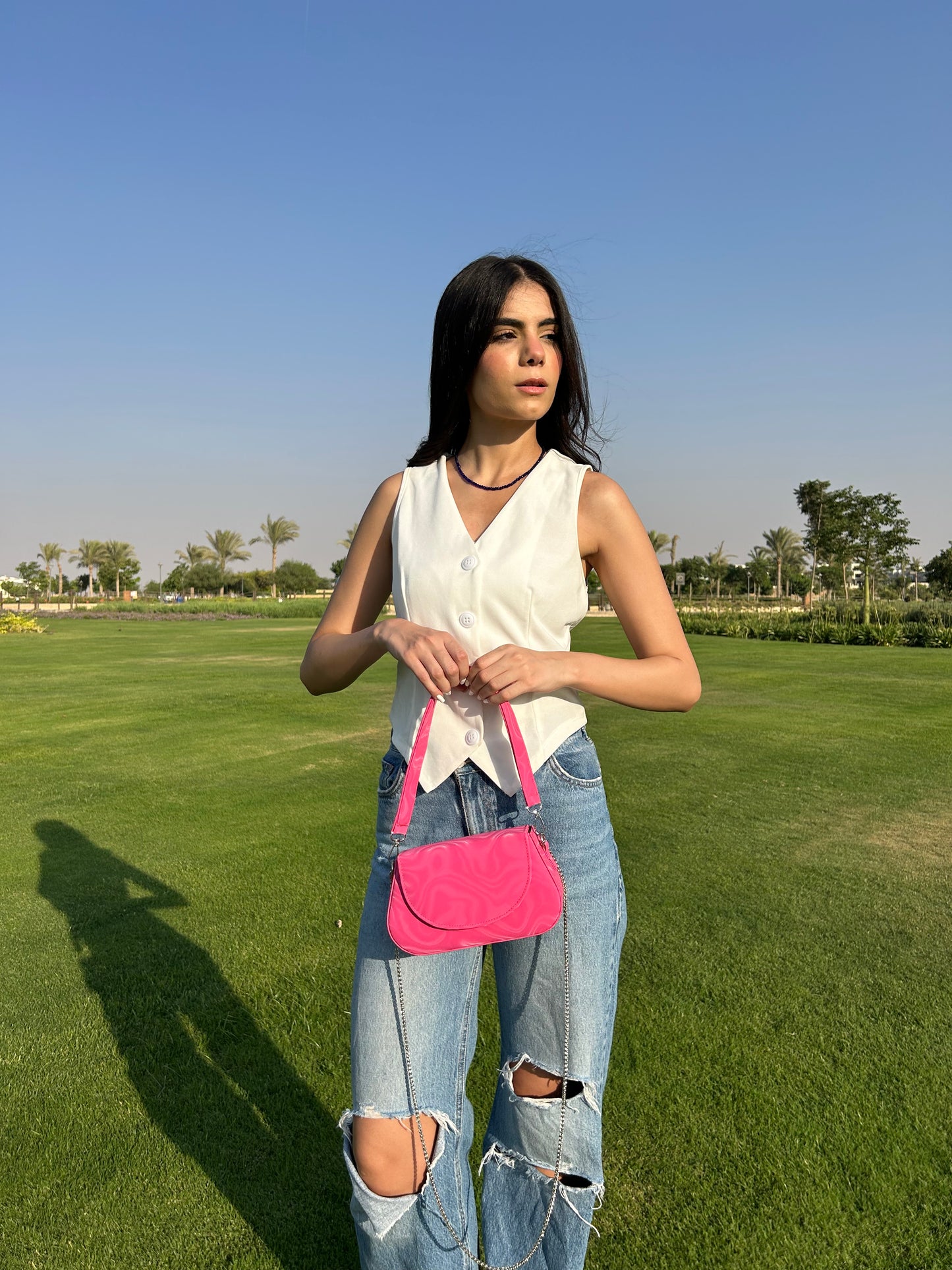 Pink Wave Bag