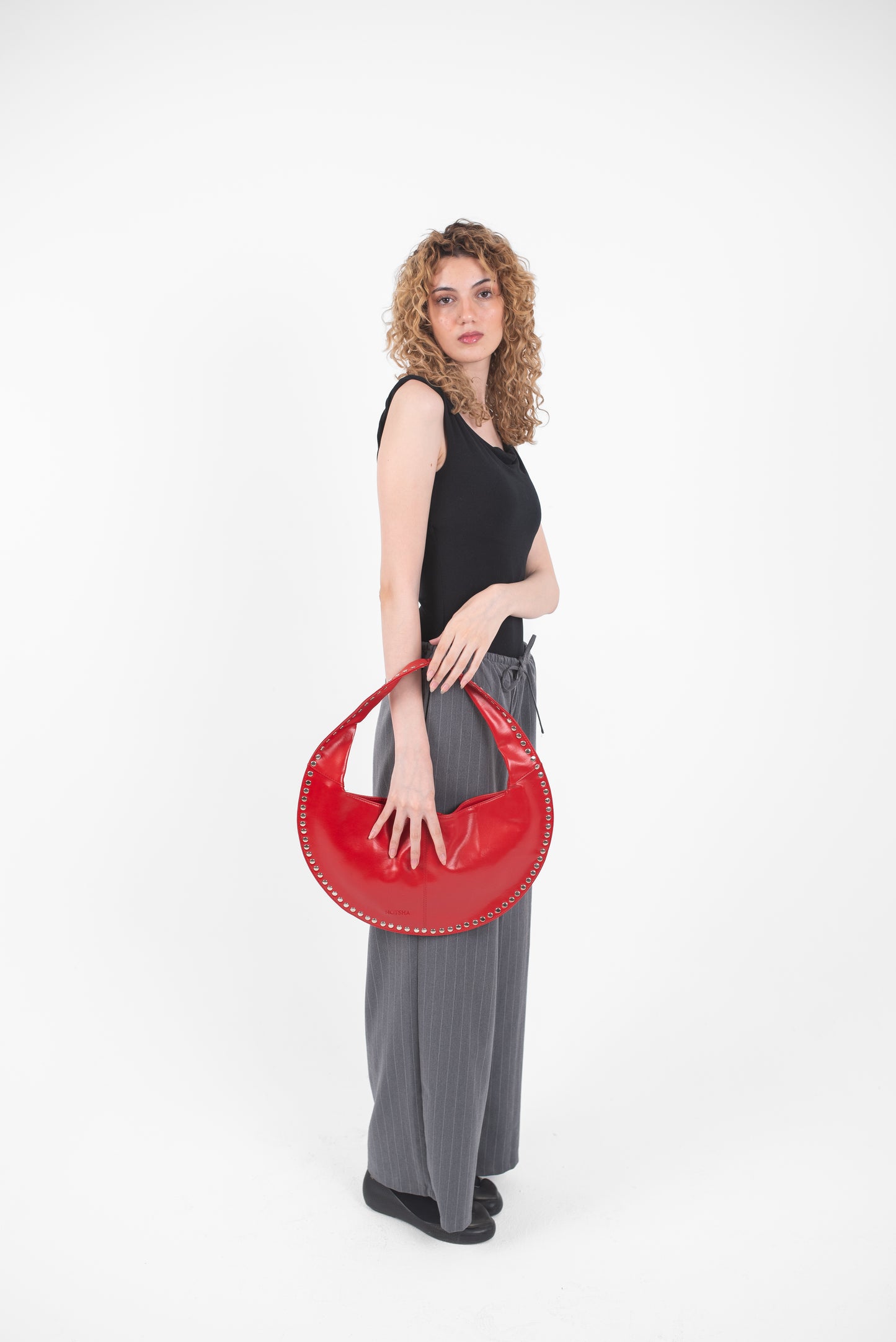 Red Leather Luna Bag