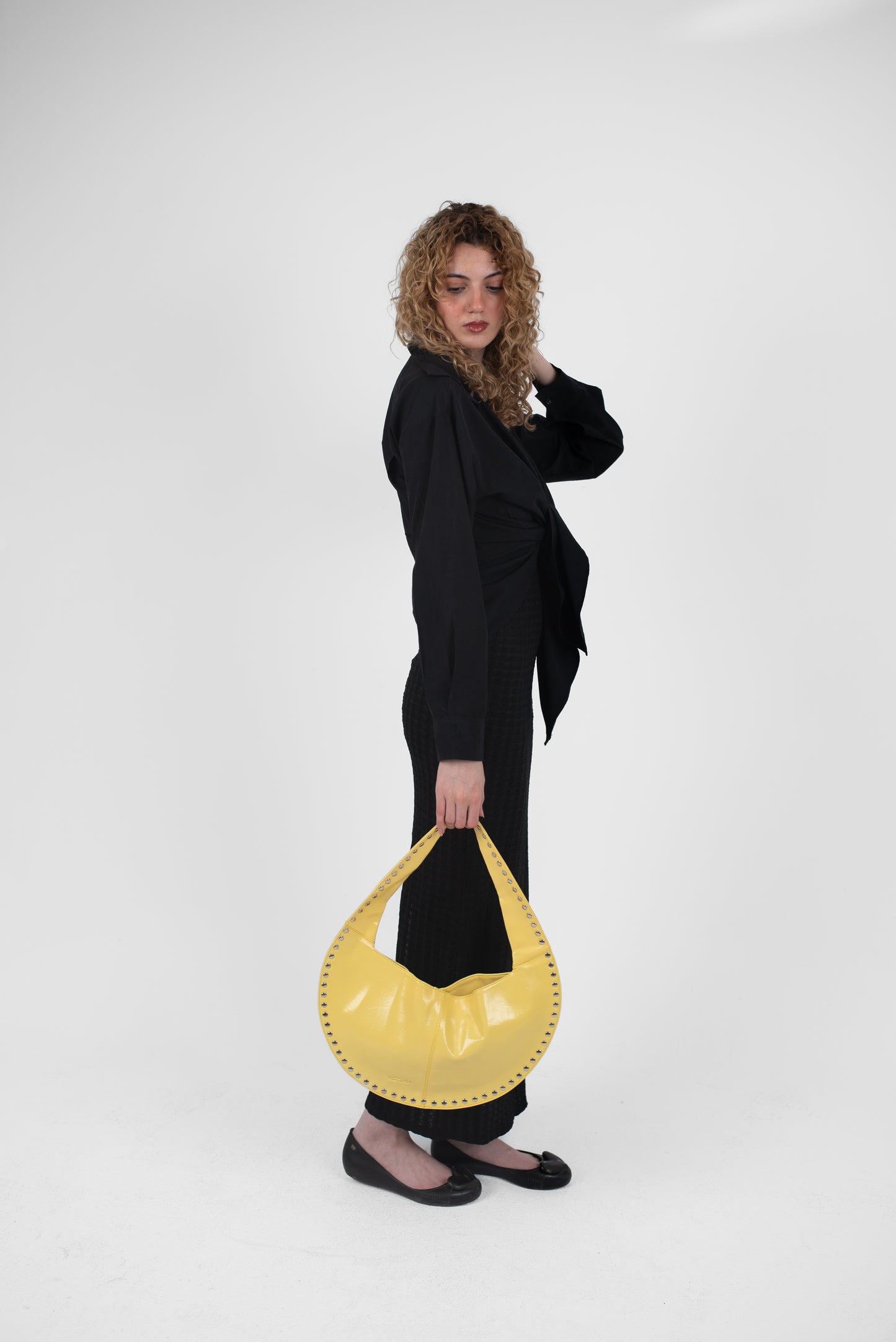 Butter Yellow Leather Luna Bag