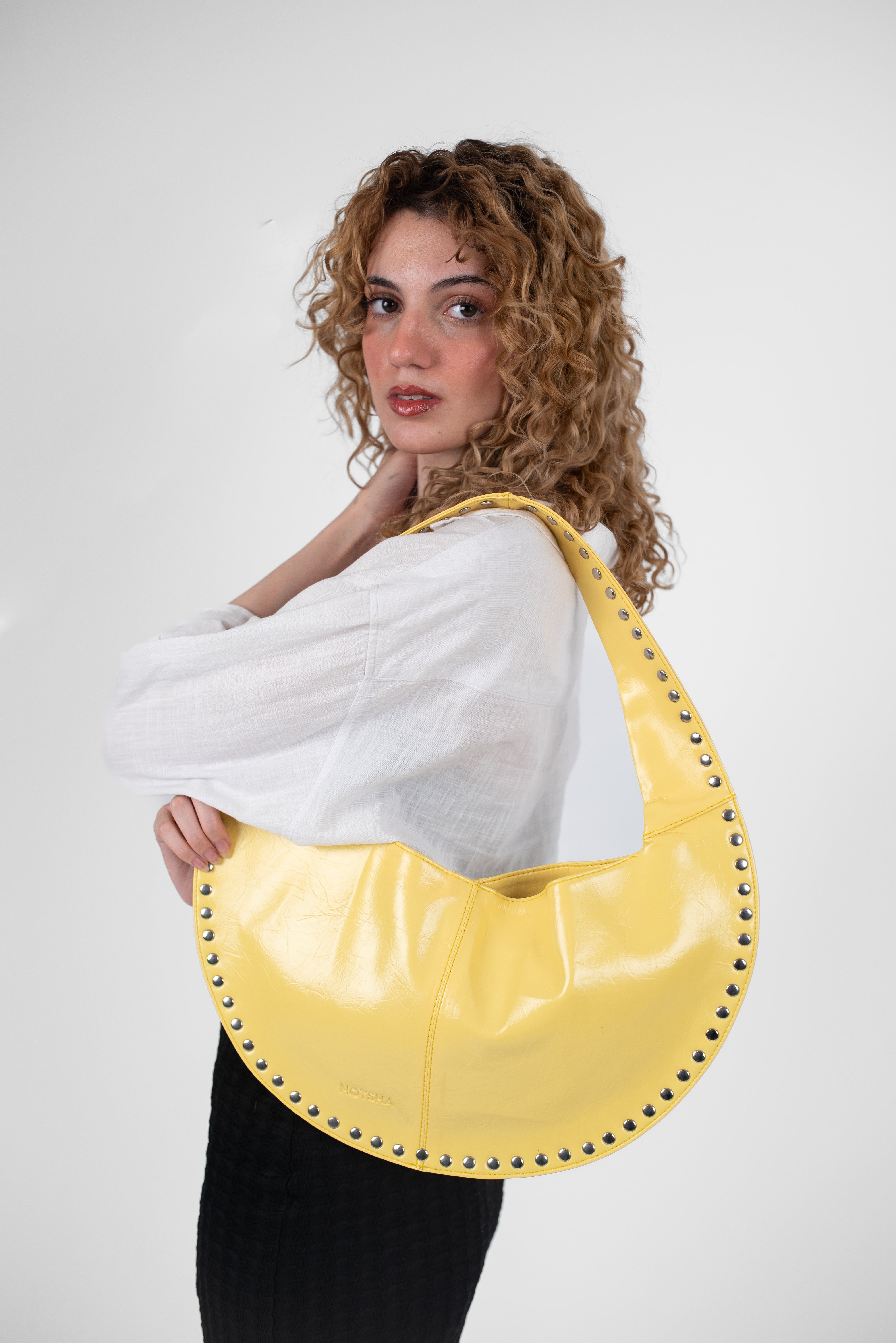Butter Yellow Leather Luna Bag – Notsha