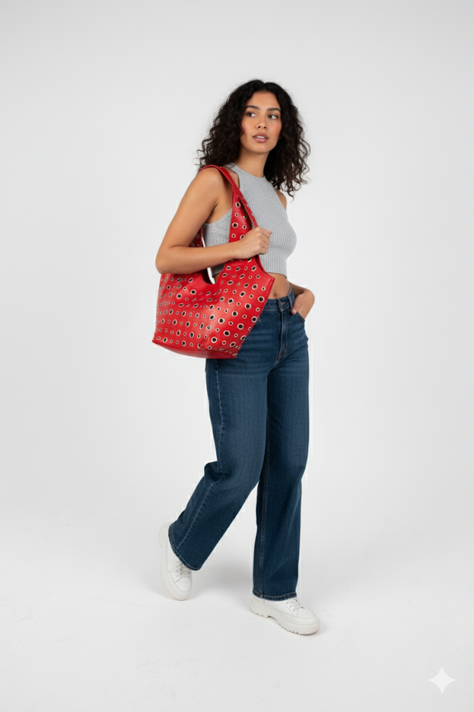 Red Leather Alura Bag