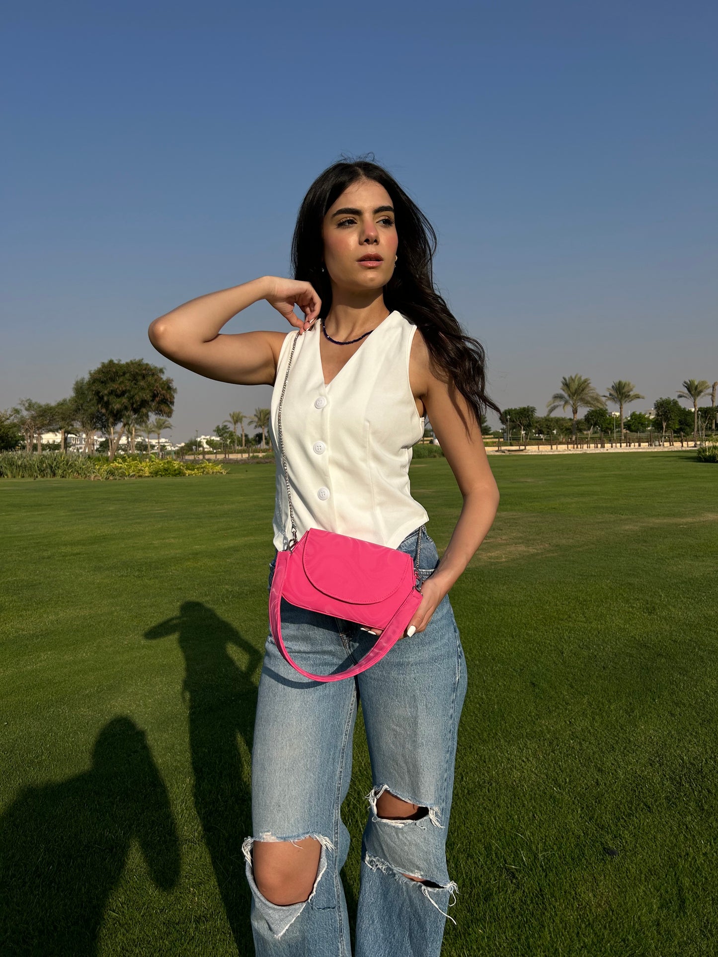 Pink Wave Bag
