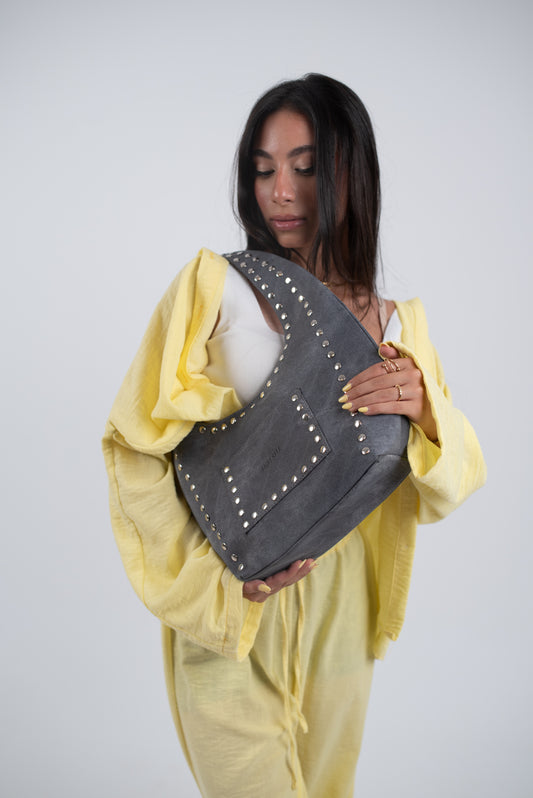 Grey Denim Azura Bag