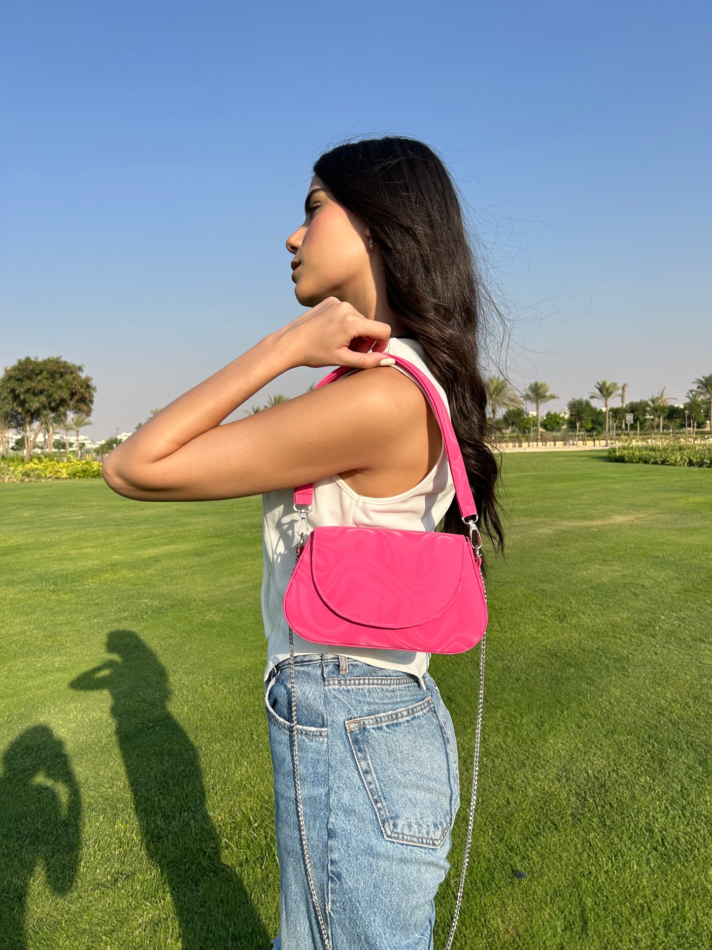 Pink Wave Bag