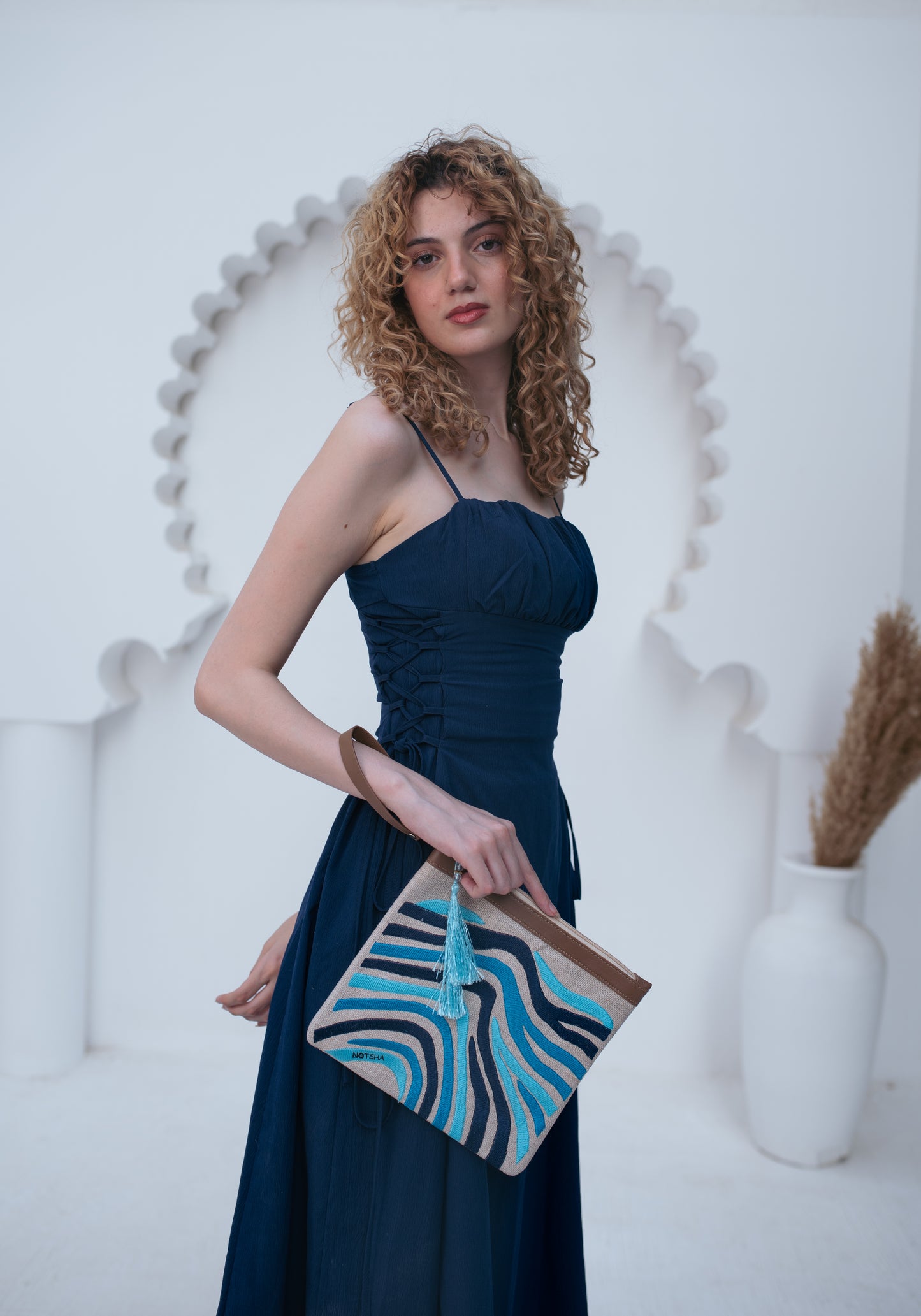 A calming blend of blue tones — from soft sky to deep navy