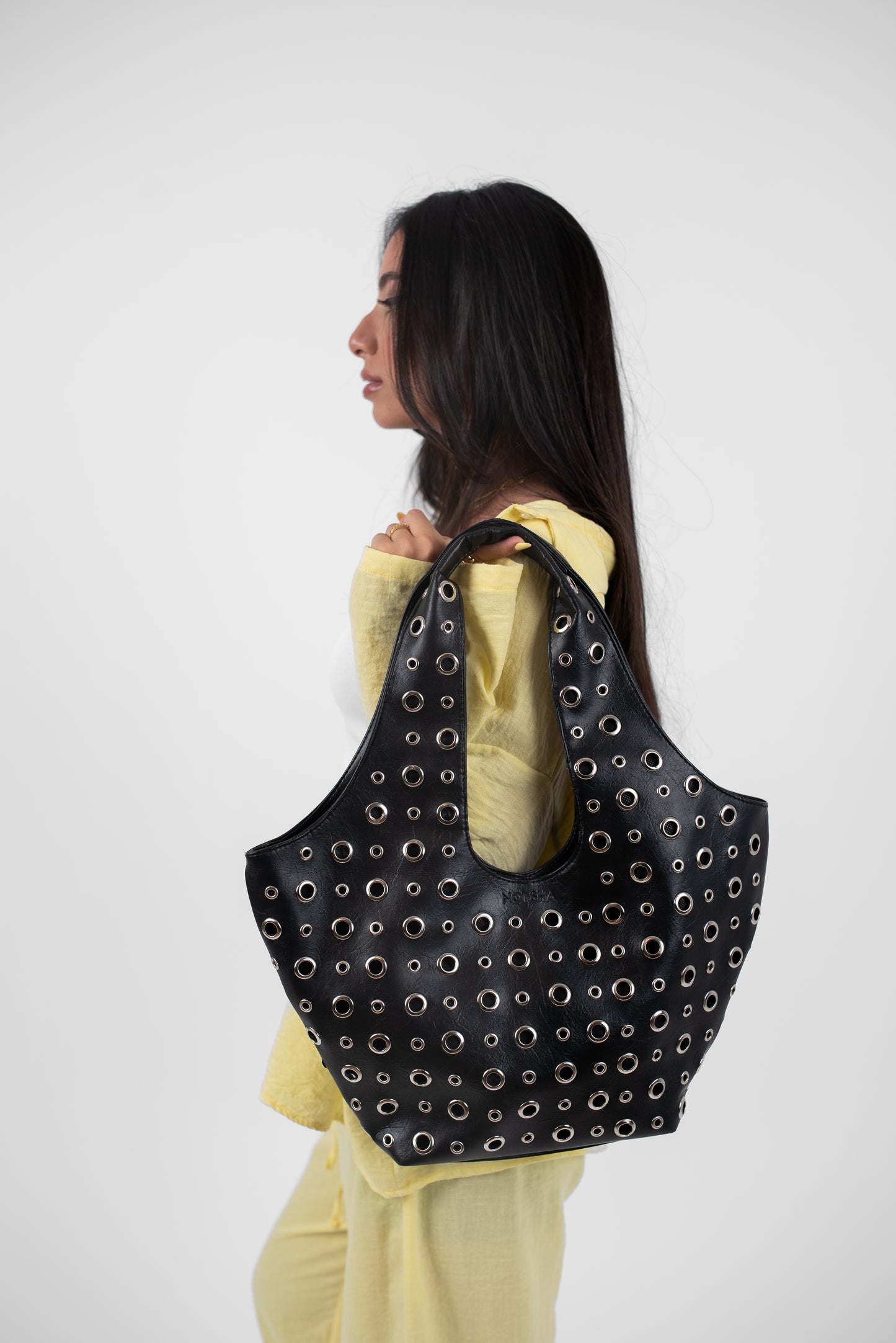 Black Leather Alura Bag