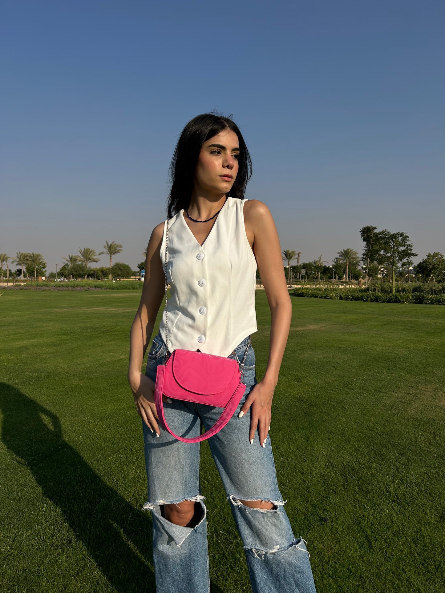 Pink Wave Bag