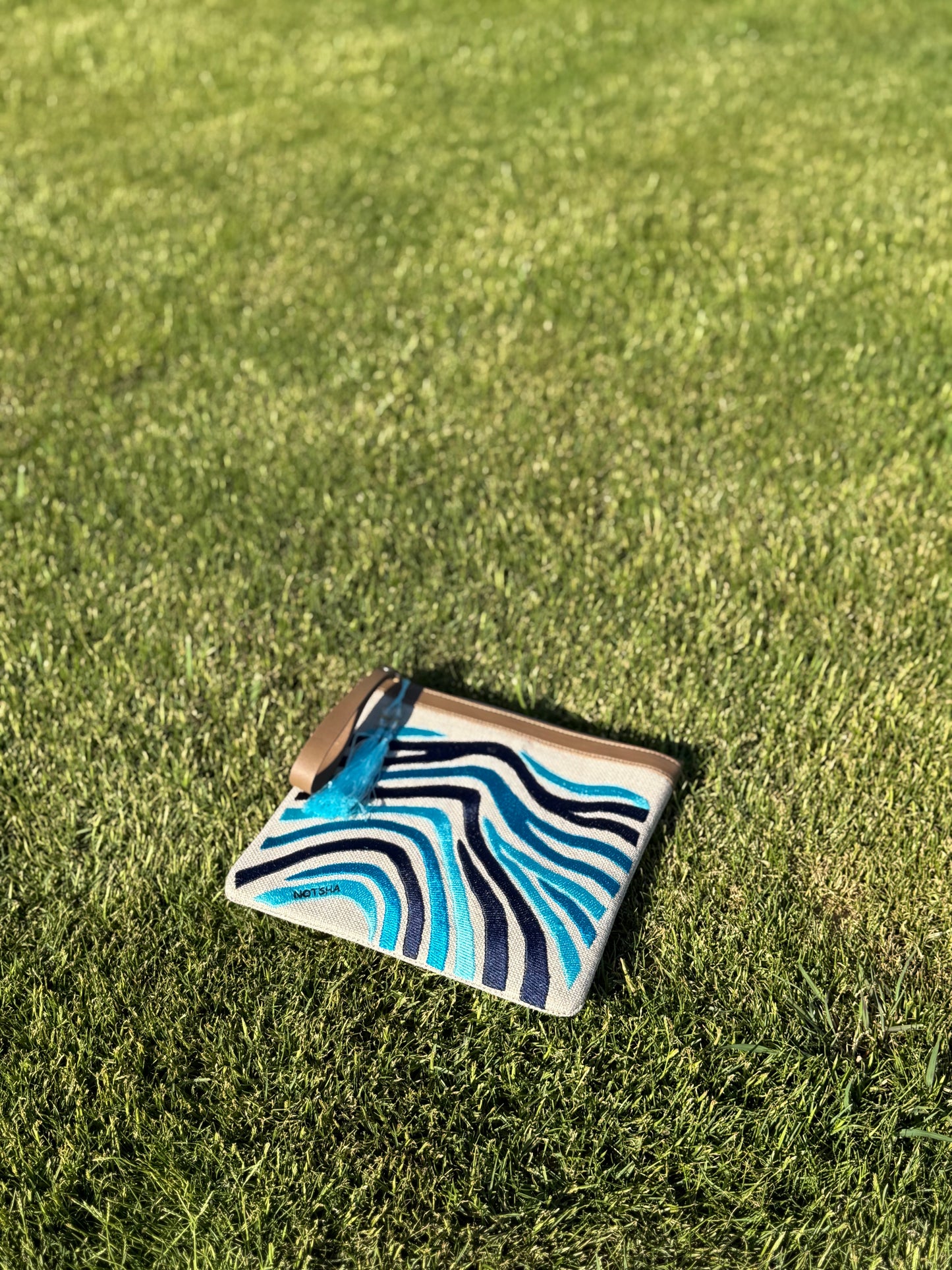 A calming blend of blue tones — from soft sky to deep navy