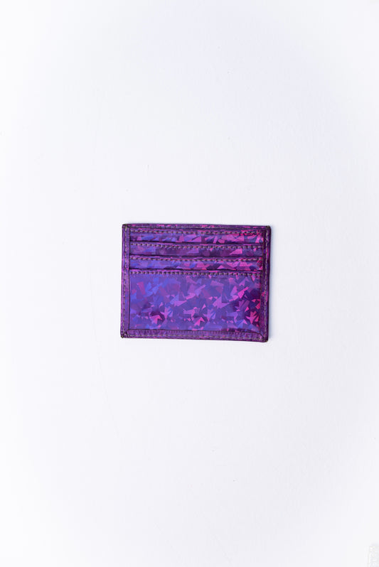 Purple Glitter Mini Cardholder