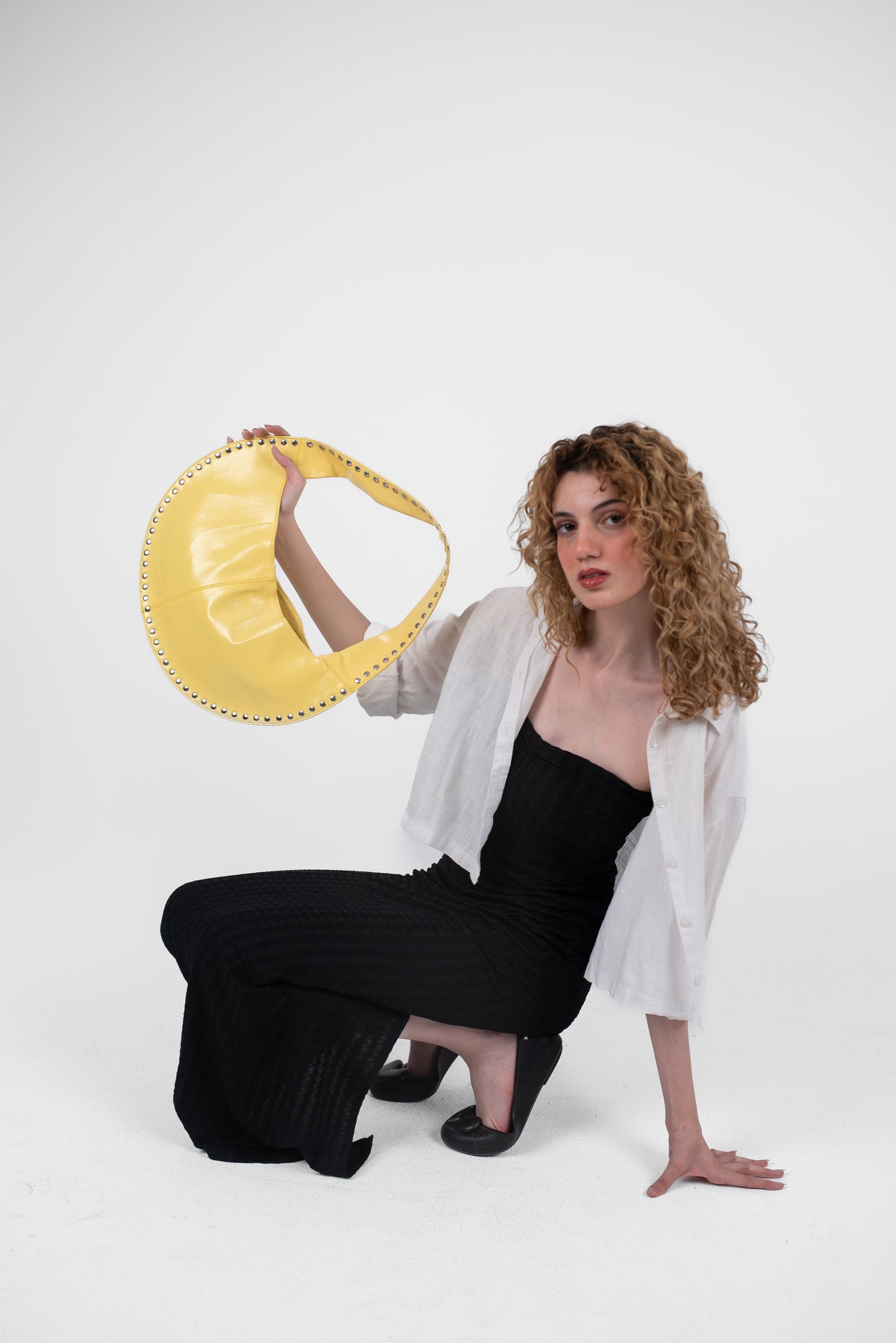 Butter Yellow Leather Luna Bag