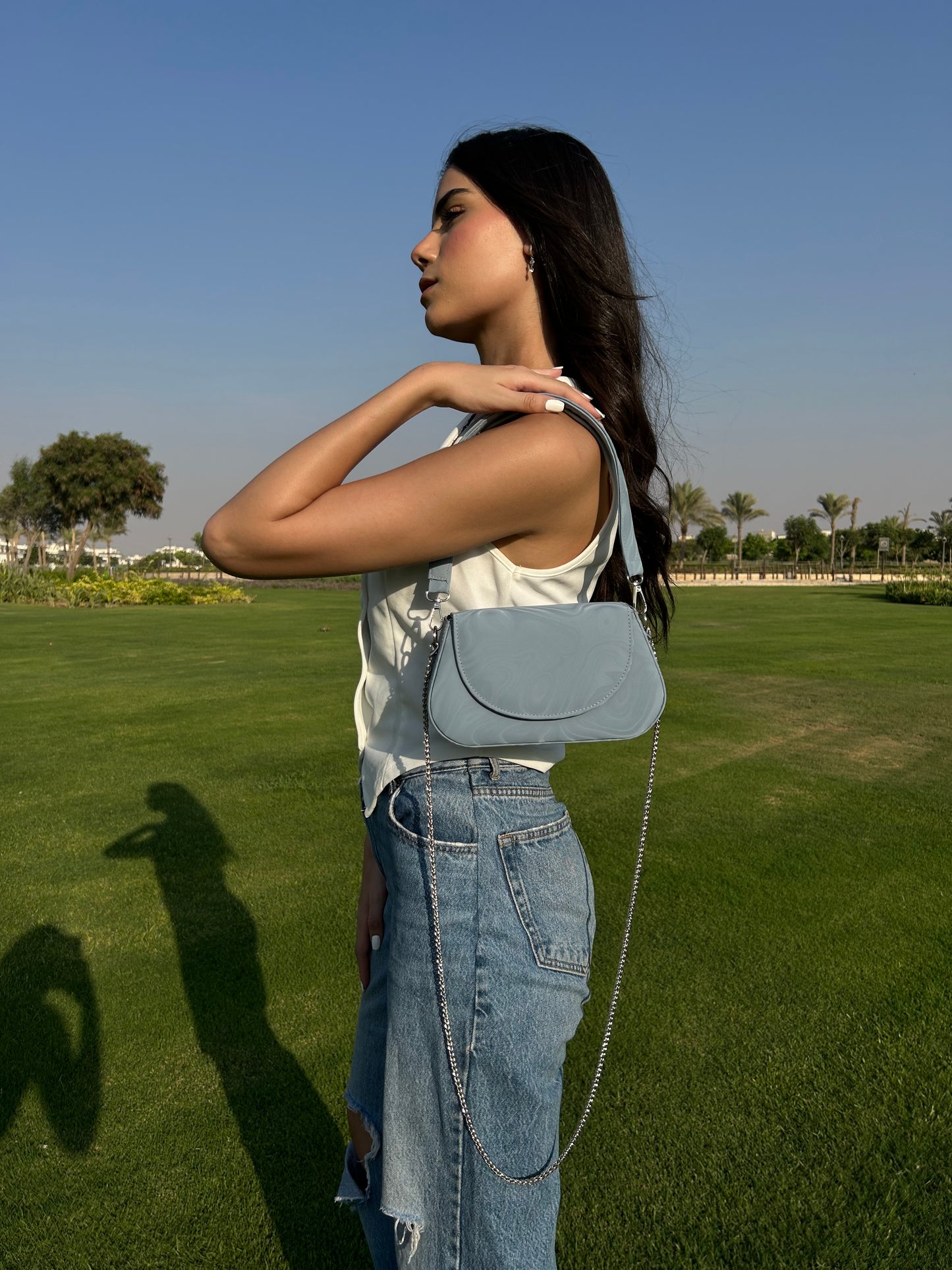 Baby Blue Wave Bag