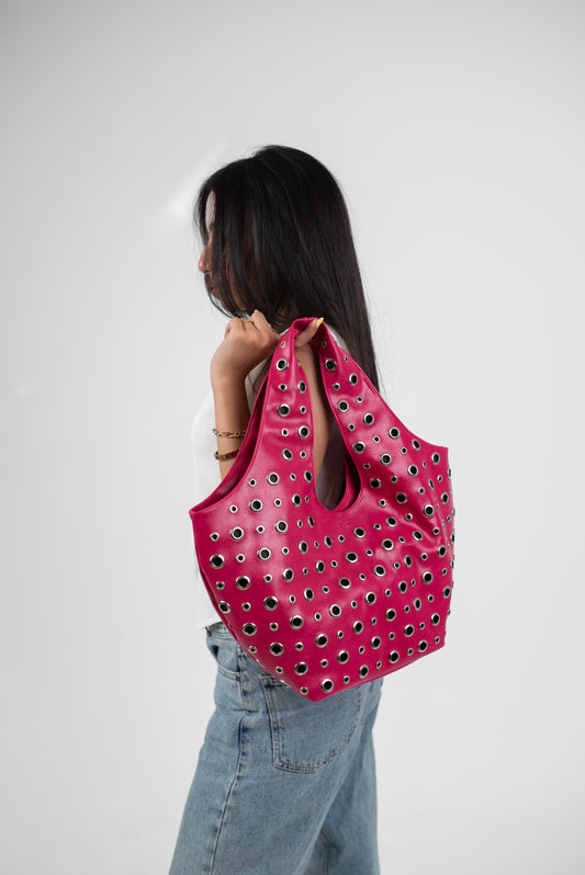 Pink Leather Alura Bag